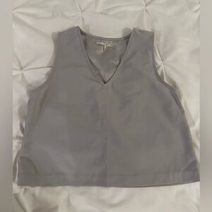 Oak + Fort Grey V-Neck Top